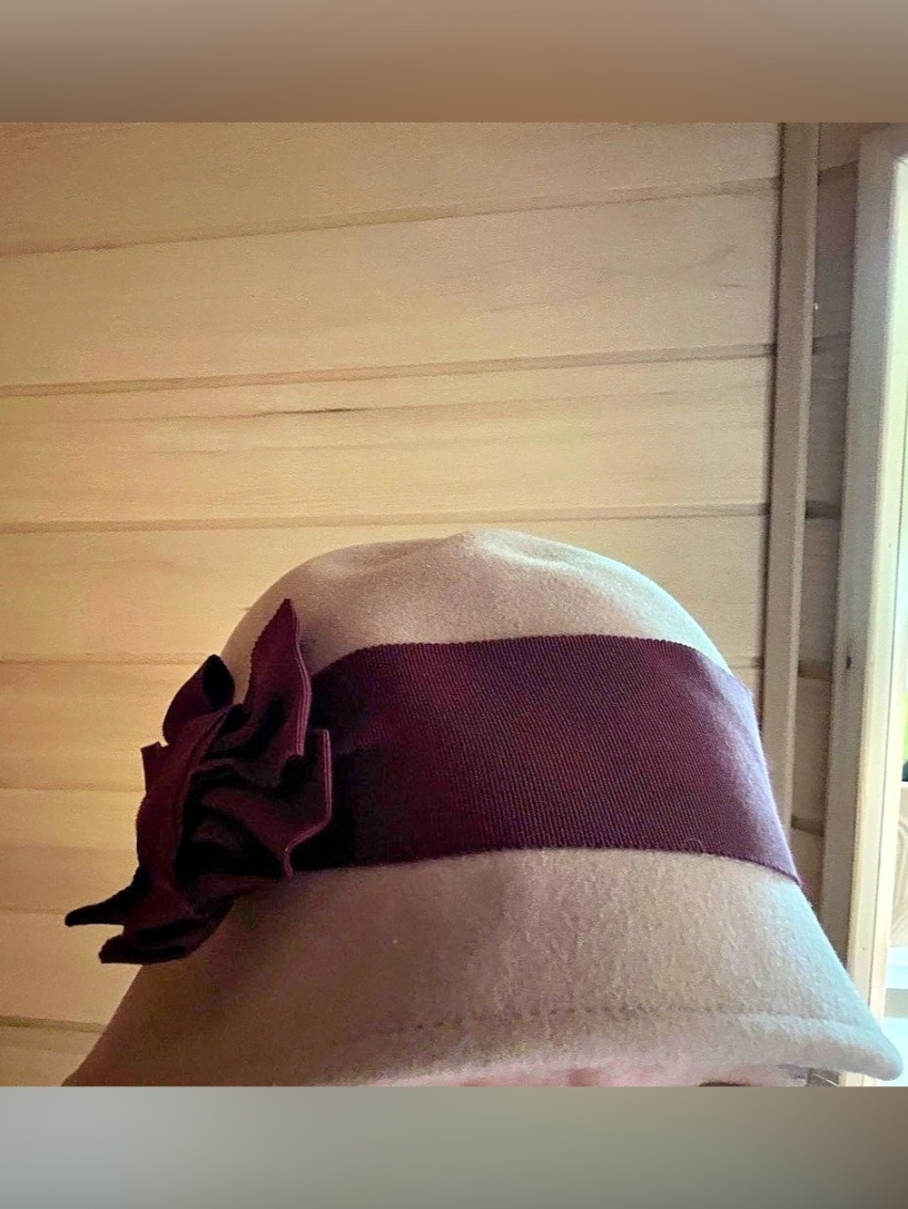 Salmagundi Pink Wool Bow Hat Size Medium